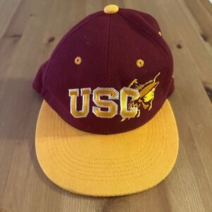 USC Trojans Georgetown Collection Snapback Hat Maroon Gold Mens Adjustable Cap